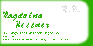 magdolna weitner business card